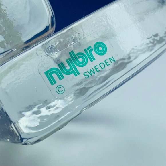 Host Pick Nybro Sweden Frosted Glass Christmas Fireplace - Picture 3 of 3